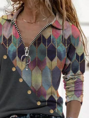 Vintage Zipper Special Long Sleeve Sweatshirts