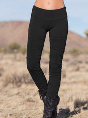 Solid Casual Pants