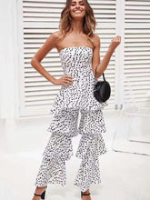 Point Floral Loose Tee Jumpsuits
