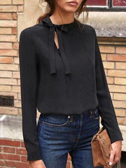 Fashion Lacing Pure T-Shirts