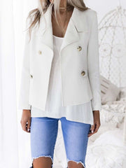 Fashion Lapel Tee Short Blazer