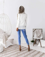 Fashion Lapel Tee Short Blazer