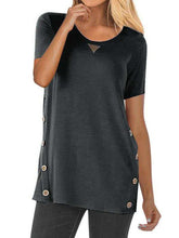 Fashion Fastener Pure Short sleeve T-Shirts