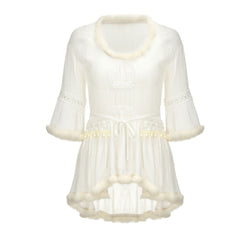 Sexy Lace Gored Tassels Shift Dresses