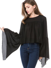 Fashion Casual Pure Trumpet Sleeve T-Shirts