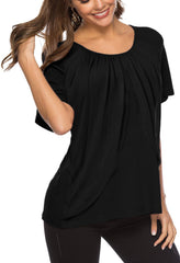 Casual Short sleeve Round neck Loose T-Shirts