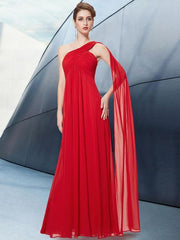 Fashion Irregular Single-shoulder Evening Dresses