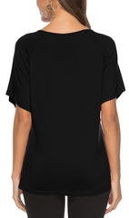 Casual Short sleeve Round neck Loose T-Shirts