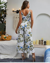 Sexy Strap V neck Romper Jumpsuits