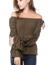 Pure Long sleeve Off shoulder T-Shirts