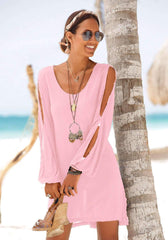 Casual Cutout Beach Shift Dresses