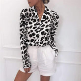 Casual Long sleeve Print Blouses