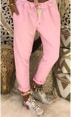 Fashion Casual Pure Lacing Harem Pants