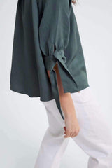 Fashion Satin Lacing Blouses