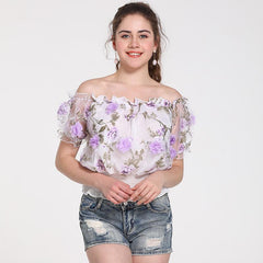 Off shoulder Skater Short sleeve T-Shirts