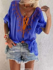 Loose Tassels Short sleeve T-Shirts