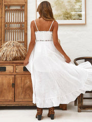 Fashion Cutout Falbala Skater Dresses