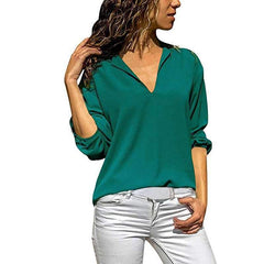 Casual Loose V neck T-Shirts
