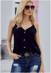 Sexy V neck Fastener Vests