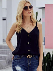 Sexy V neck Fastener Vests