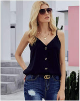 Sexy V neck Fastener Vests