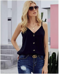 Sexy V neck Fastener Vests