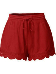 Women daily plain shorts