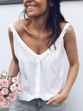 Fashion Reversible V neck Lace Vests