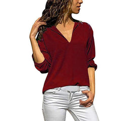Casual Loose V neck T-Shirts