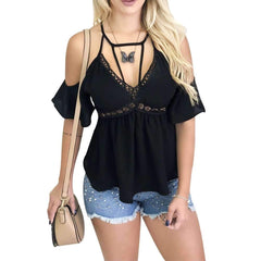 Off shoulder Cutout Vest T-Shirts