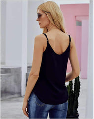 Sexy V neck Fastener Vests