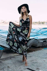 Fashion Print Bohemian Beach Maxi Dresses