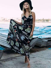 Fashion Print Bohemian Beach Maxi Dresses