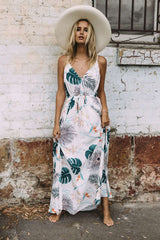 Fashion Print Bohemian Beach Maxi Dresses