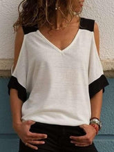 New Fashion Off shoulder V neck T-Shirts