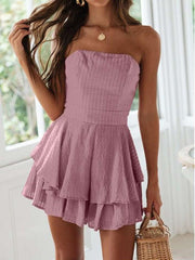 Sexy Vest Drape Skater Dresses