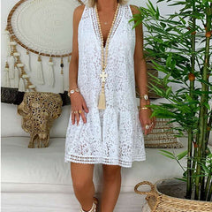 Fashion Cutout Lace Shift Dresses