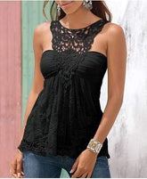 Fashion Lace Backless Outcut Vests
