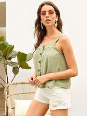 Fashion Pure Single breasted Vests