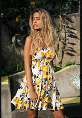Sexy Vest Print Shift Dresses