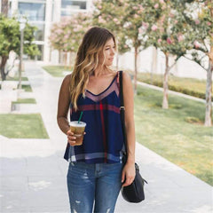 Fashion Backless Print Grenadine Vests
