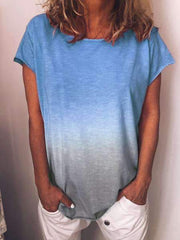 Fashion Gradient Short sleeve T-Shirts