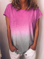 Fashion Gradient Short sleeve T-Shirts