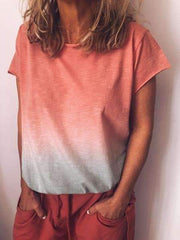 Fashion Gradient Short sleeve T-Shirts