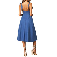 Fashion Fastener Falbala Vest Skater Dresses