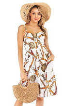 Casual Print Backless Vest Shift Dresses
