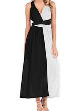 Sexy Backless Gored Vest Skater Dresses