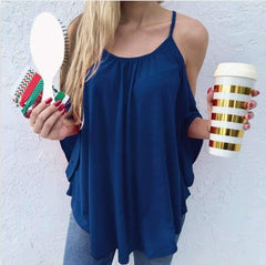 Fashion Pure Off shoulder Batwing sleeve T-Shirts