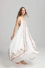 Fashion Print Vest Maxi Dresses