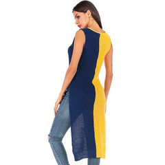 Fashion Knit Sleeveless Gored Sweaters